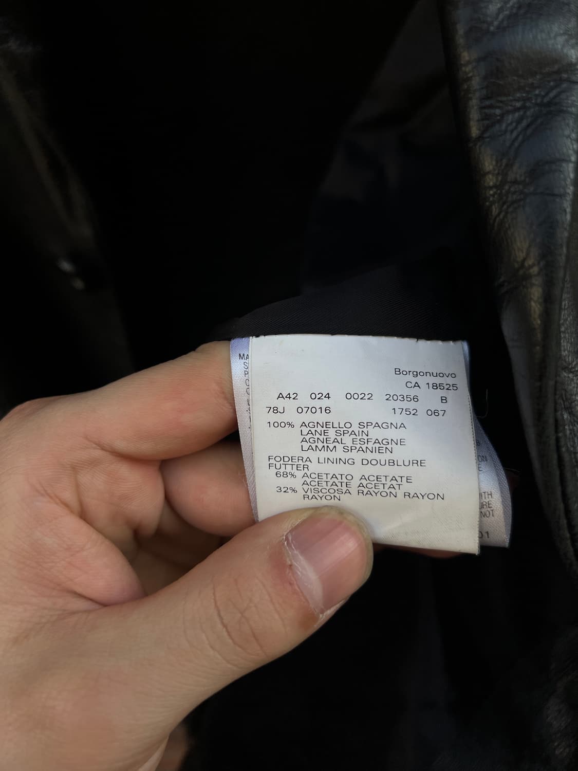 조르지오 아르마니 레더자켓  상품이미지5