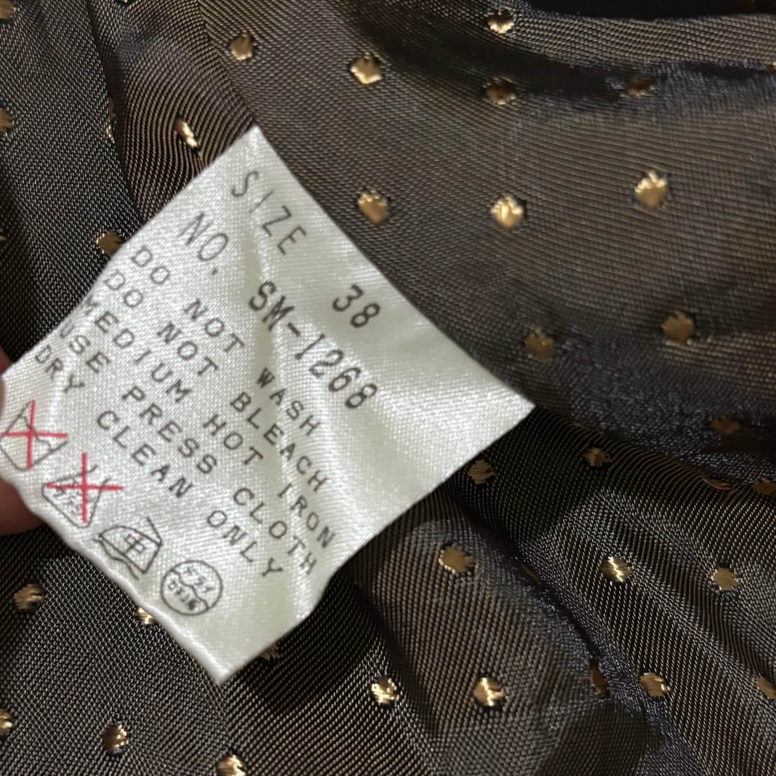 일본빈티지 브라운 니트 도트포인트 아우터 상품이미지6