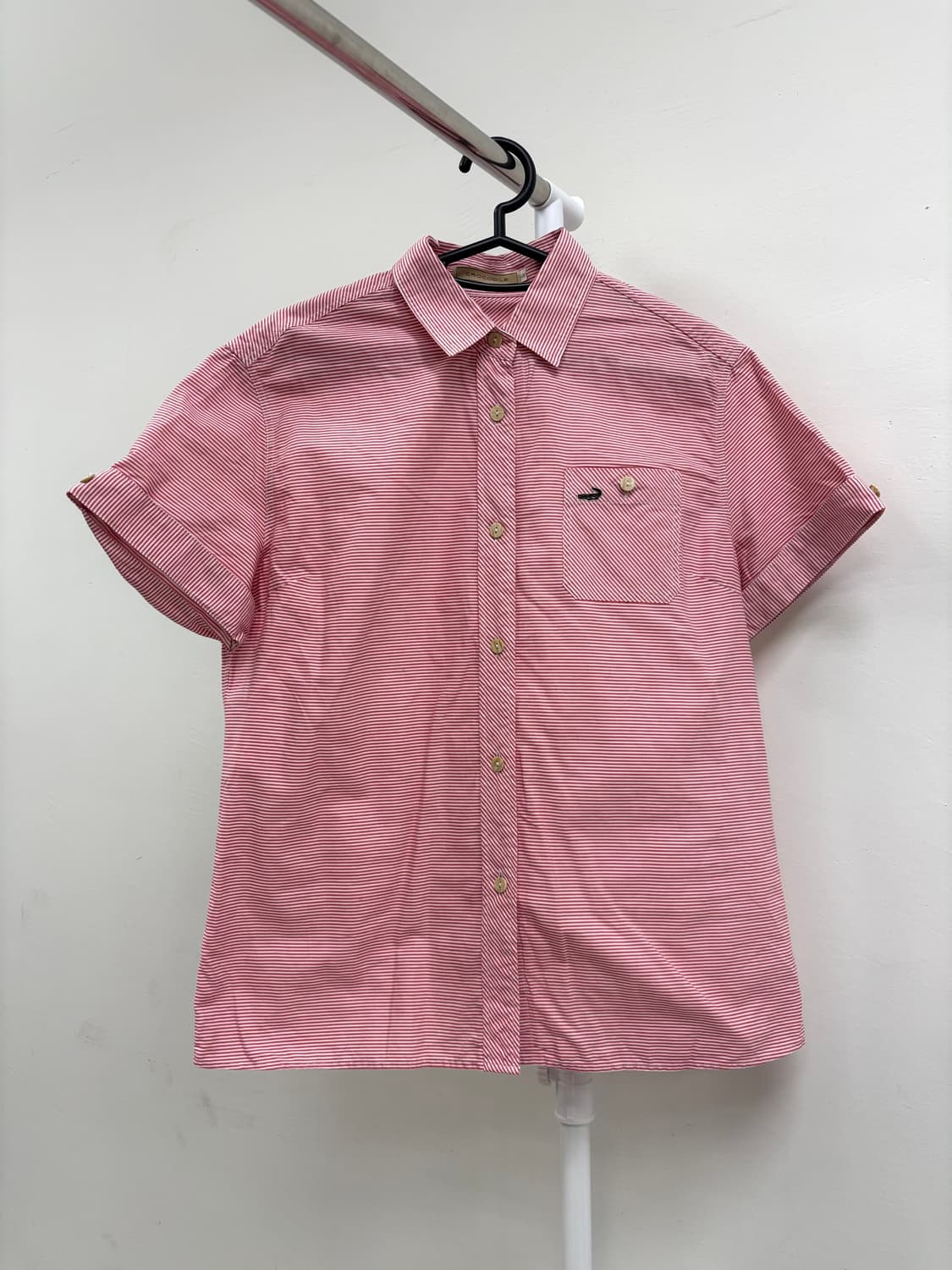 빈티지 핑크 반팔 셔츠 상품이미지5