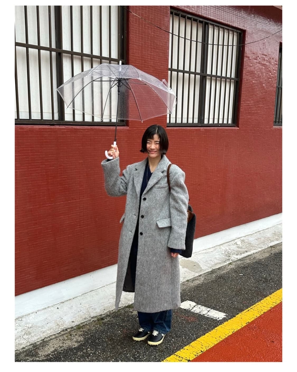 노티아 알파카 싱글 롱 코트 상품이미지9