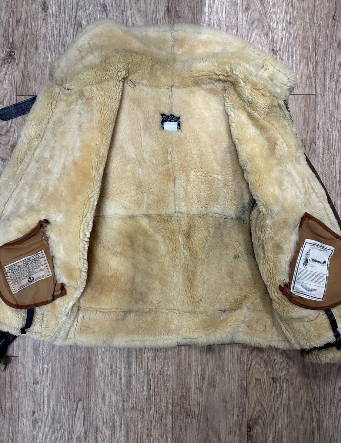 AVIREX B-3 무스탕 38 리얼 양가죽 양털 상품이미지7