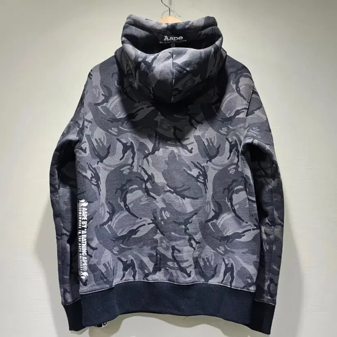 에이프(AAPE) 베이프 문페이스 카모 후드 집업 100 상품이미지5