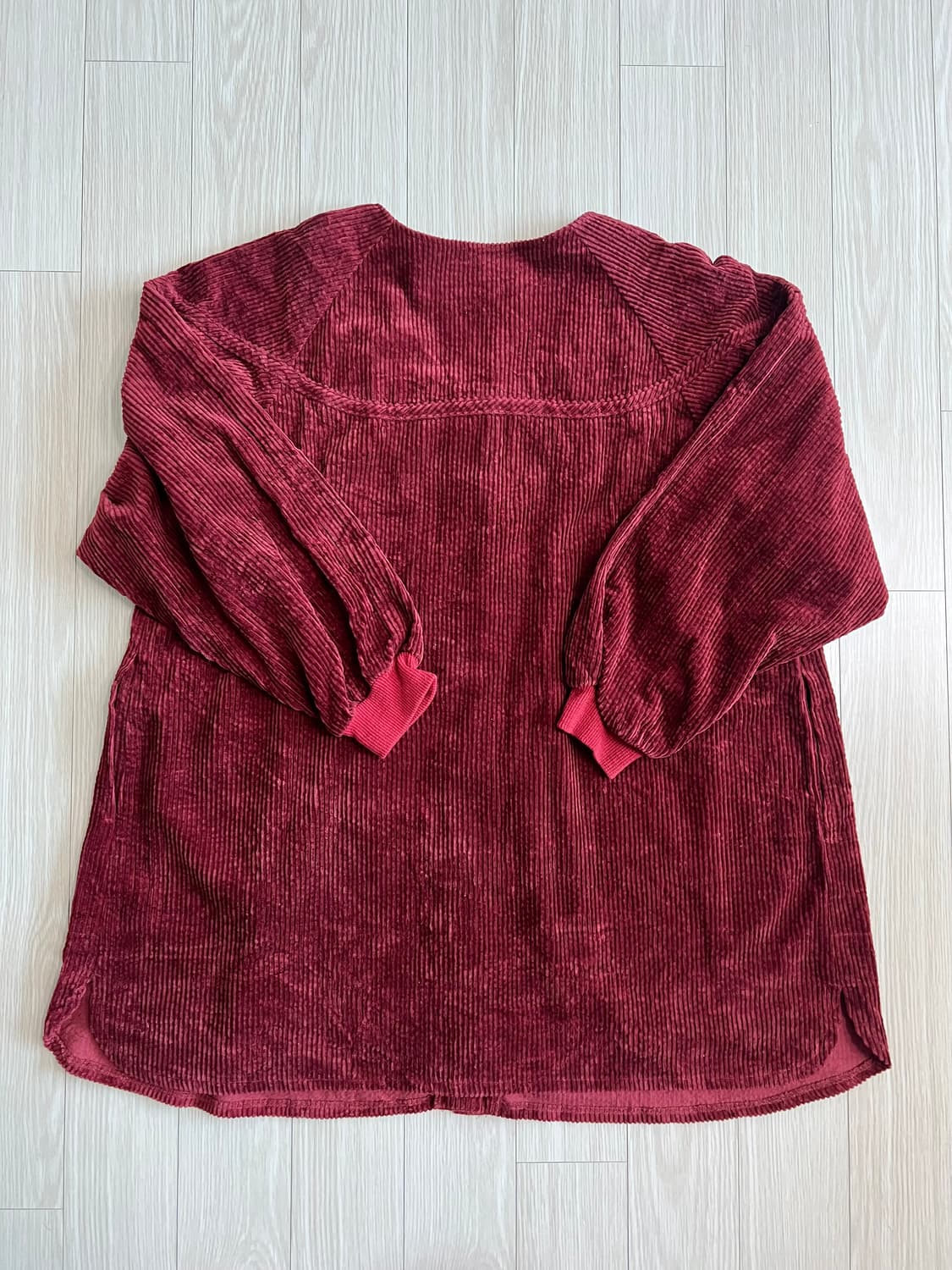 빈티지 버건디 상의 상품이미지2