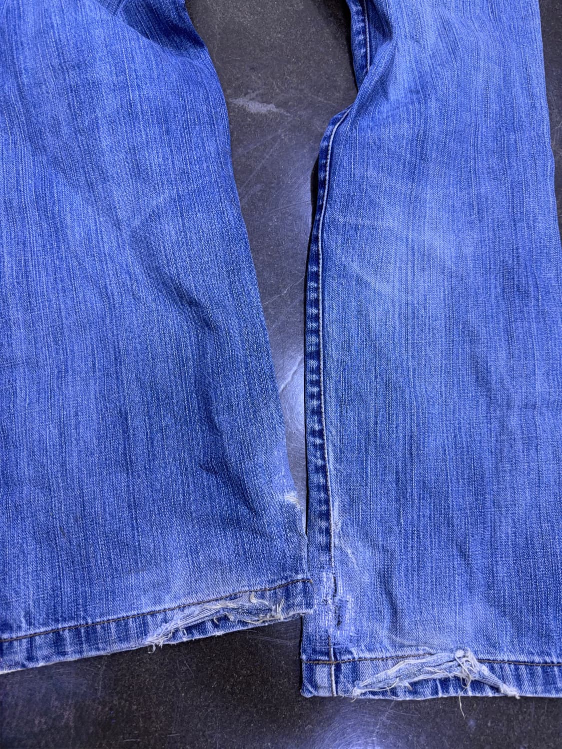 라코스테 빈티지 워싱 중청 레귤러핏 데님팬츠 78(30) 상품이미지9