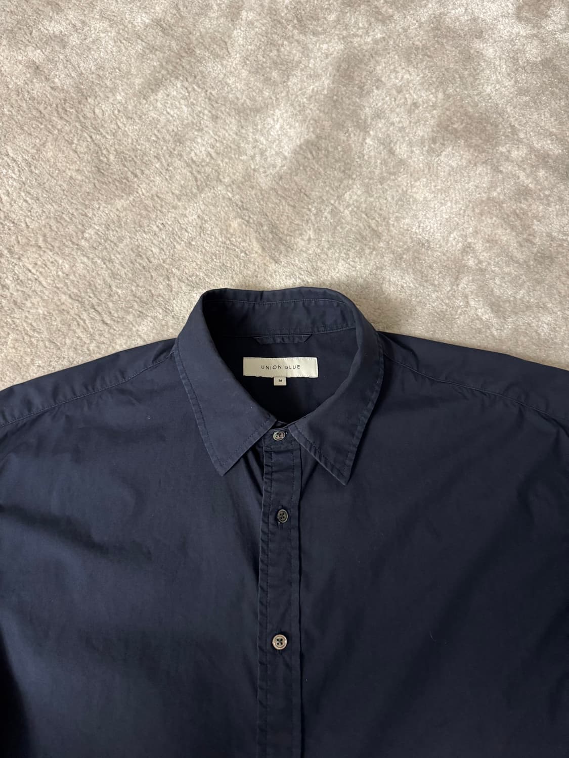 [유니온블루] 런드리 셔츠 네이비/차콜 M 상품이미지3