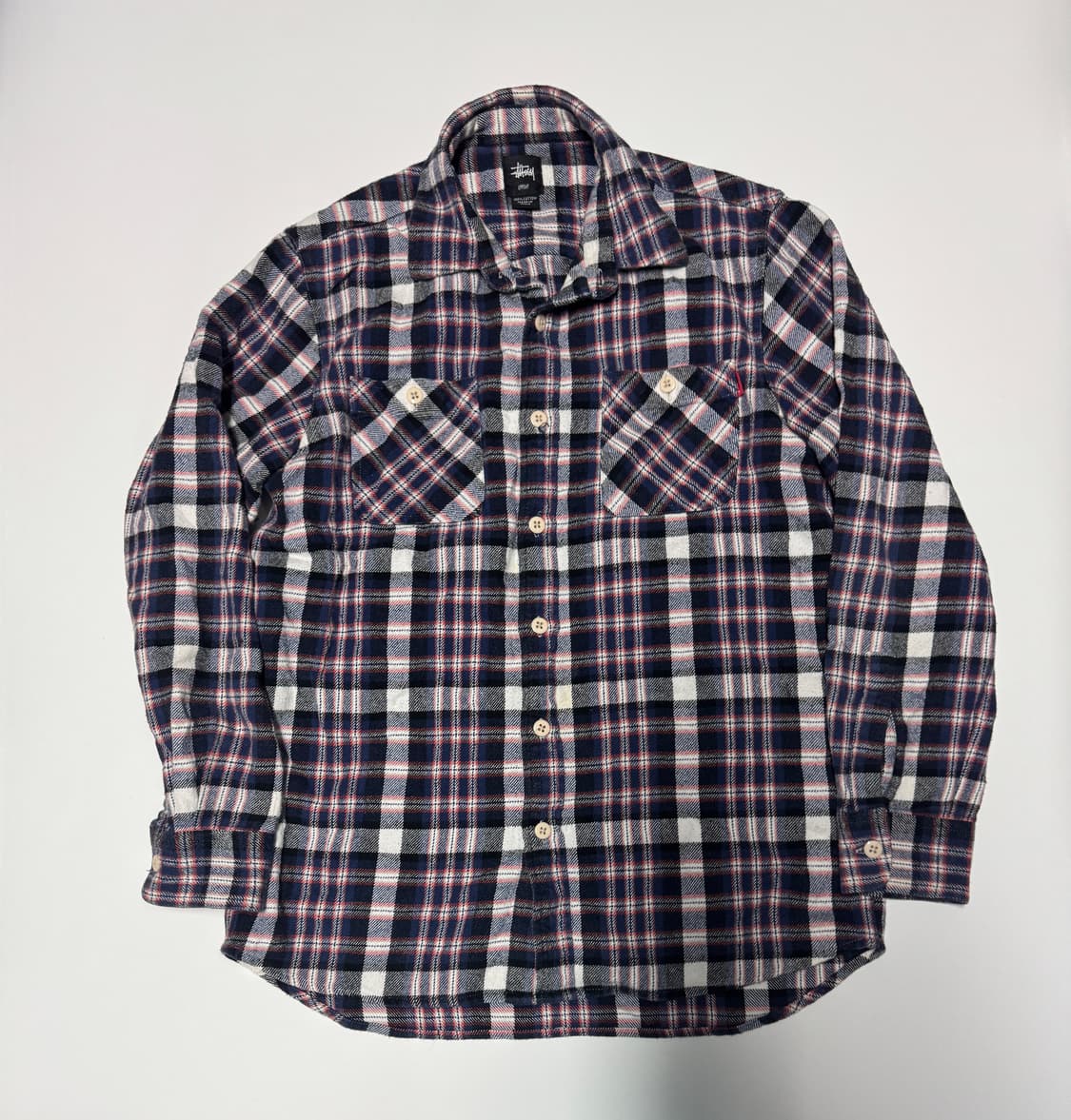 스투시 올드스쿨 빈티지 체크셔츠 L 상품이미지1