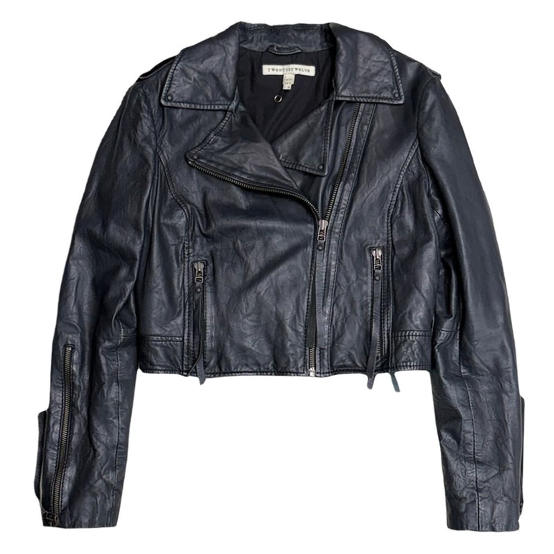 Twenty & Twelve 100% 램스킨 크롭 가죽 자켓 38 상품이미지1