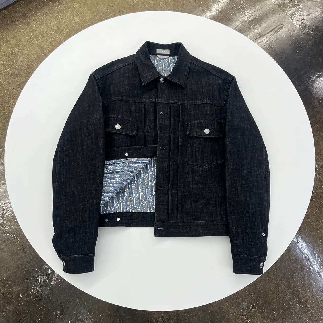 디올 오블리크 청자켓 [44사이즈] 상품이미지1