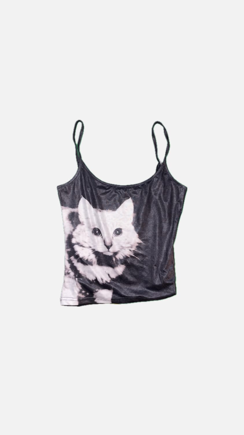 Vintage cat graphic sleeveless 상품이미지1