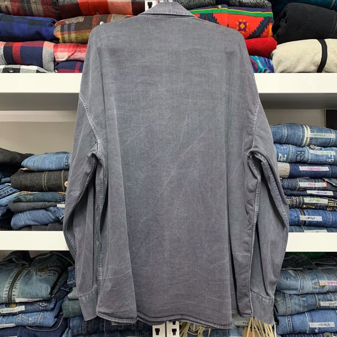 [XL] VTG 가먼트다잉 헤비코튼 셔츠 상품이미지3