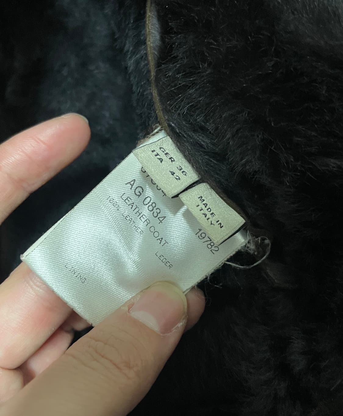 가죽코트 안감퍼  상품이미지8