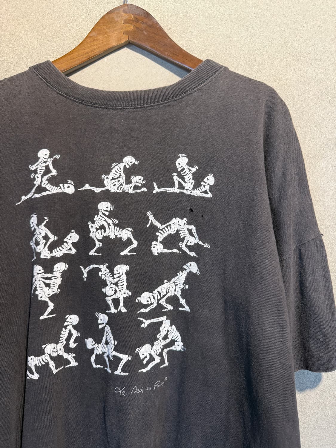 90s 스켈레톤 카마수트라 티셔츠 2XL 상품이미지3