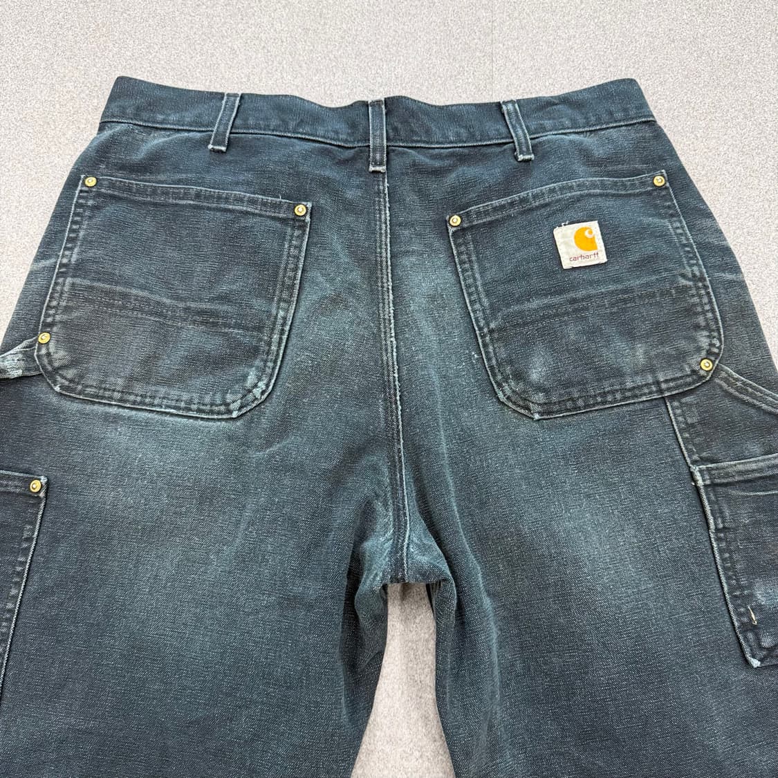 OG 빈티지 칼하트 더블니 B01 BLK 카펜터 팬츠 상품이미지7