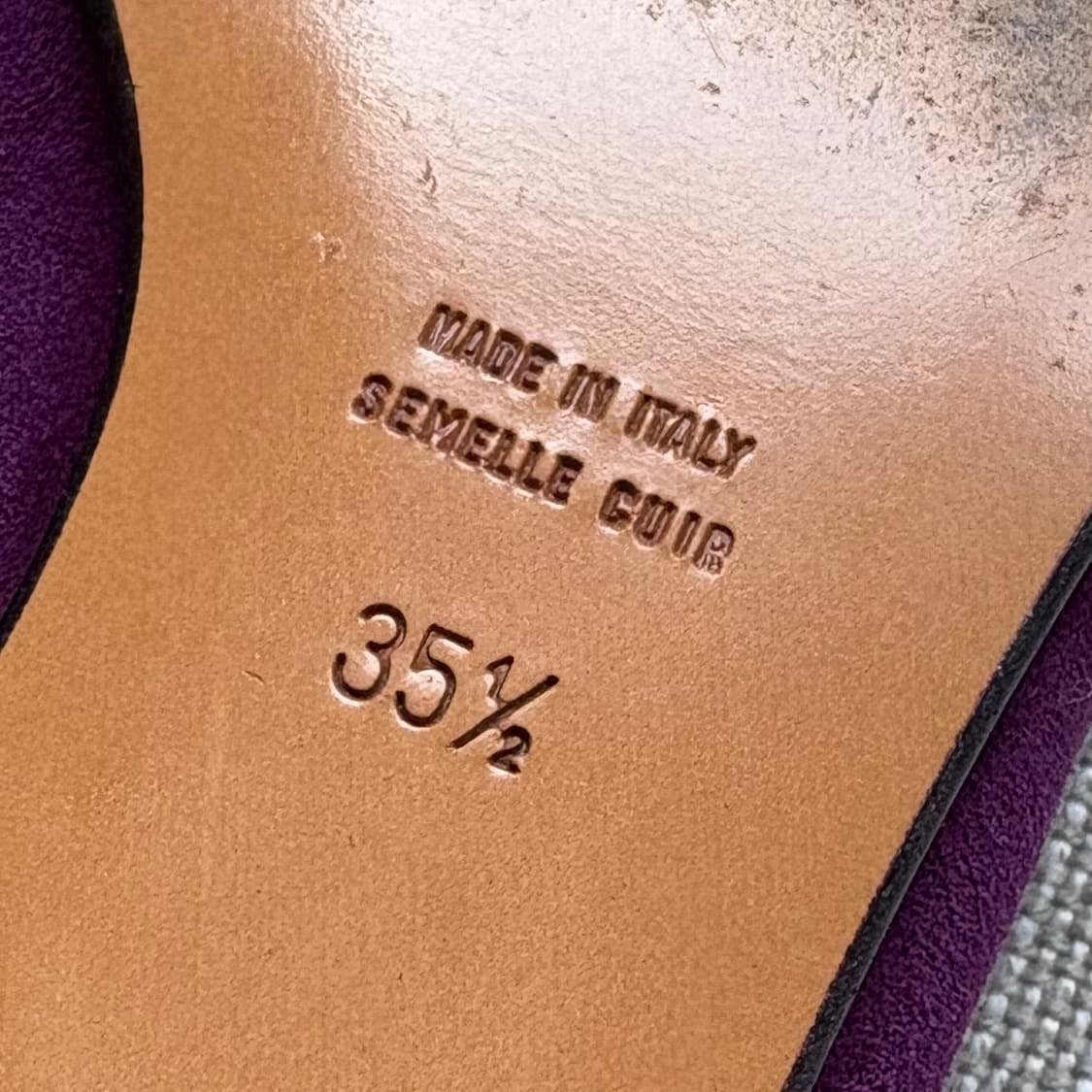 [230] 80s CELINE 퍼플 스웨이드 태슬로퍼  상품이미지9