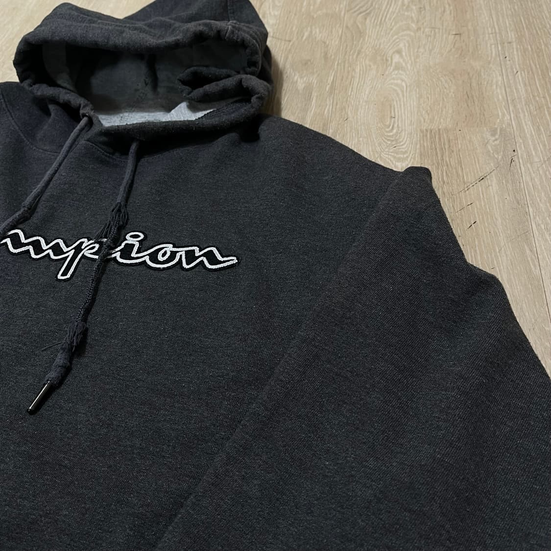 챔피온 스크립트 빅로고 후드티 L/100 상품이미지5