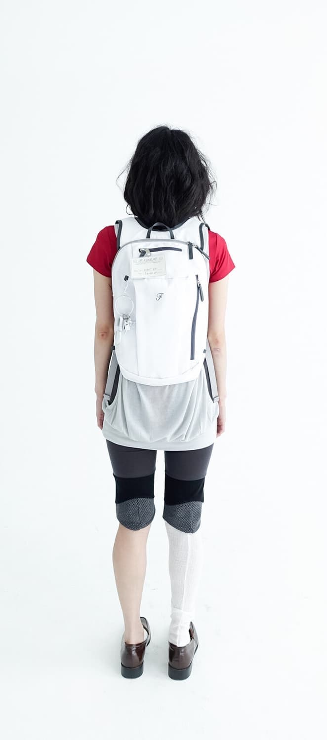 샵페어리 터틀 백팩 화이트 상품이미지2