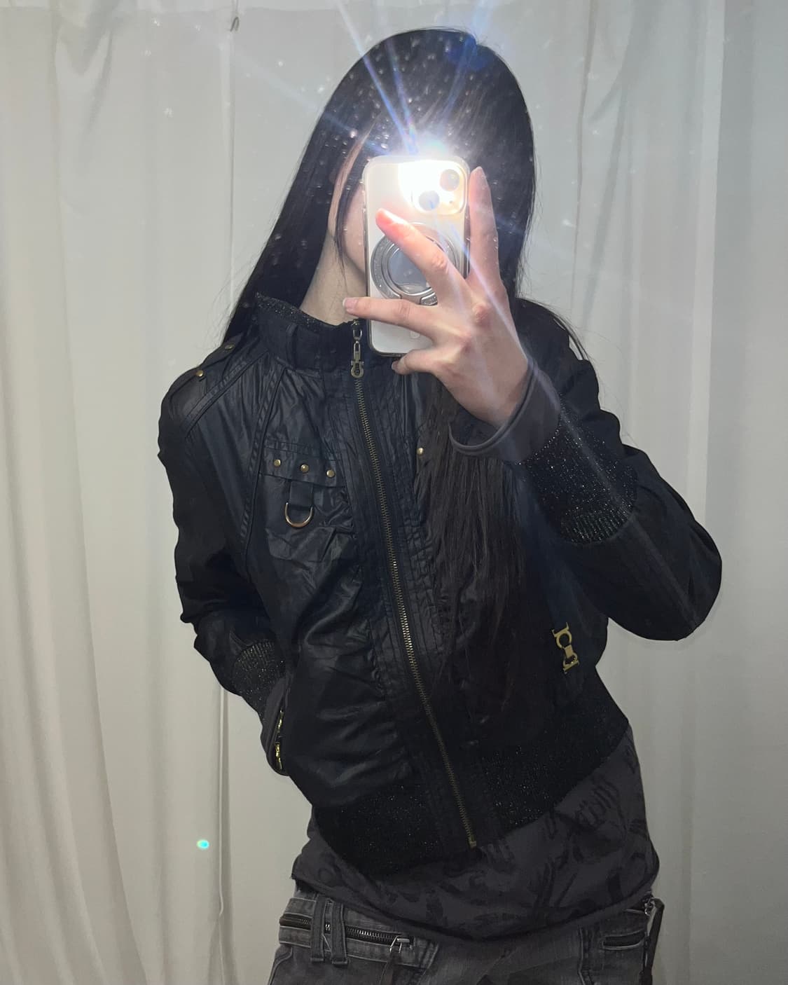 Y2K 글리터 나일론 멀티 자켓 상품이미지2