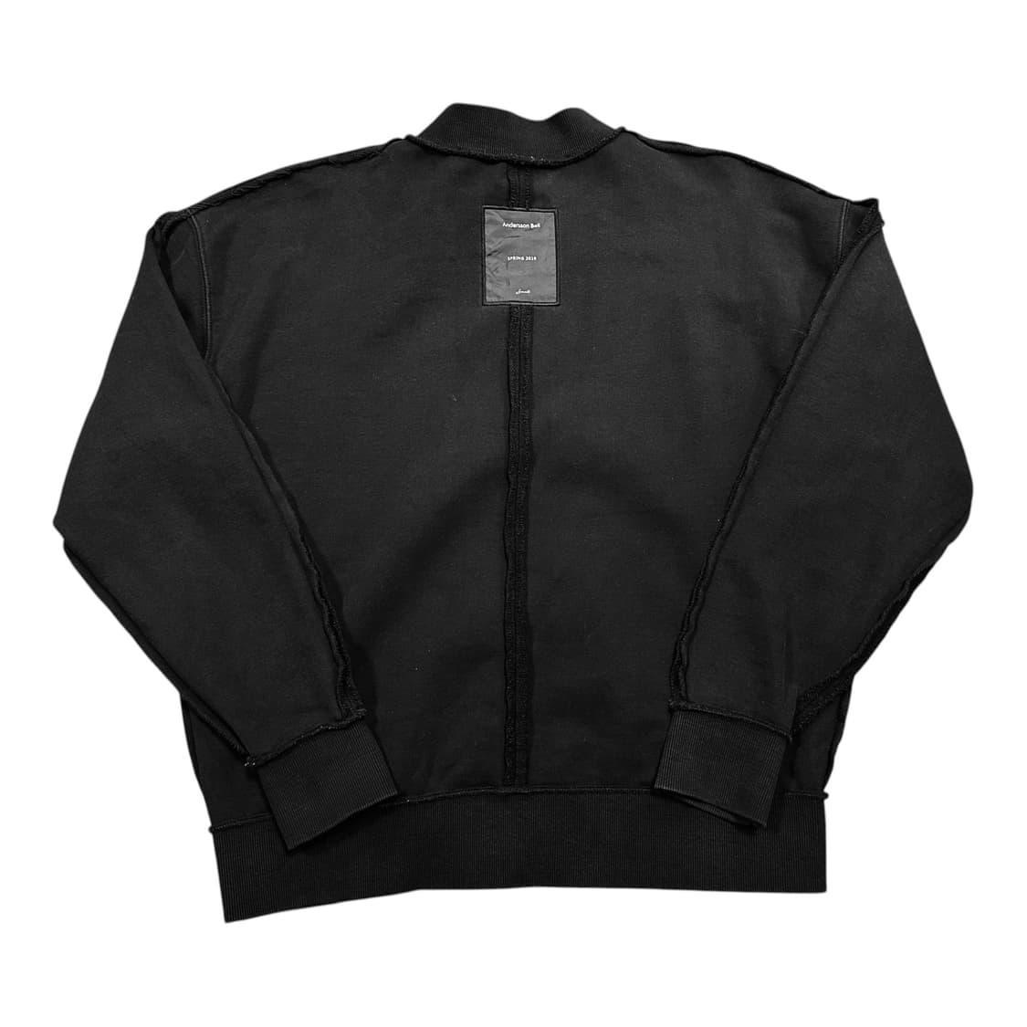 ✨ (바배) 앤더슨벨 브이넥 오버핏 블랙 맨투맨  상품이미지2