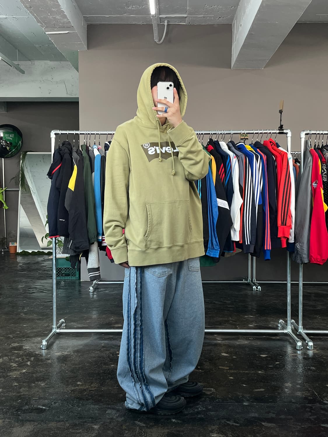 LEVI'S 로고 프린팅 후드 티셔츠 상품이미지4