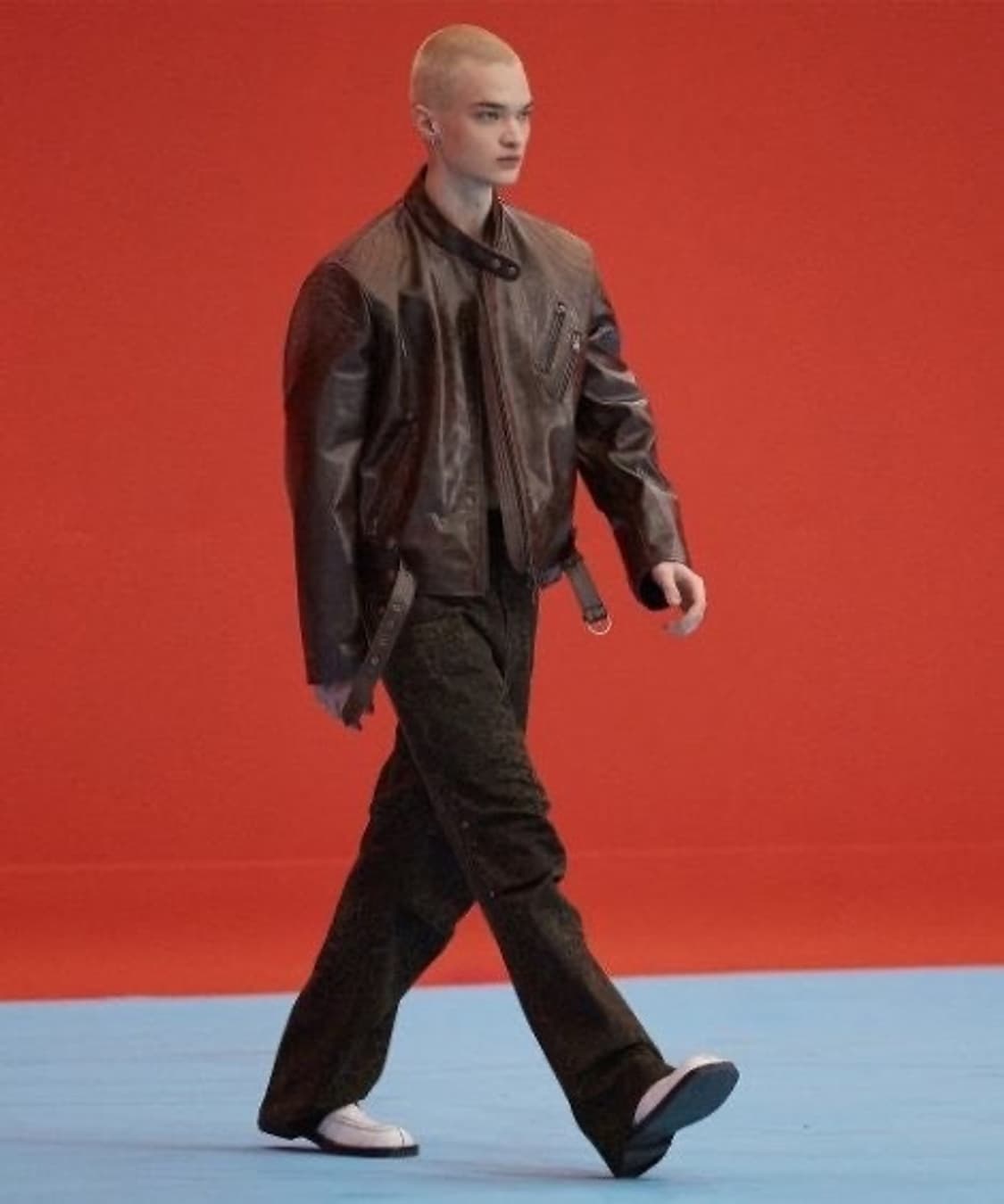 (M) 앤더슨벨 바이커 레더 자켓 상품이미지1