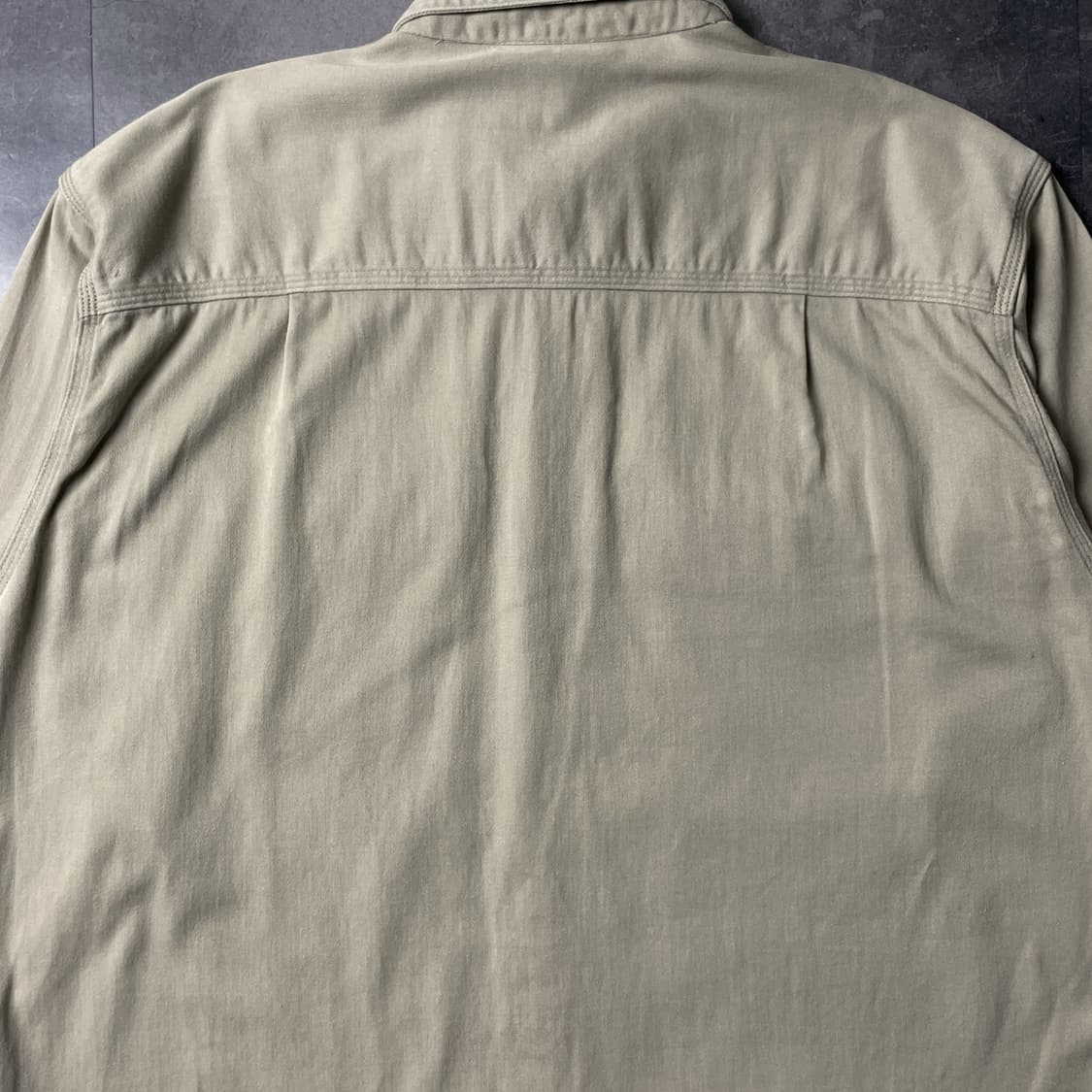 CARHARTT 칼하트 빈티지 베이지 플랩포켓 워크 셔츠 A00883 상품이미지8