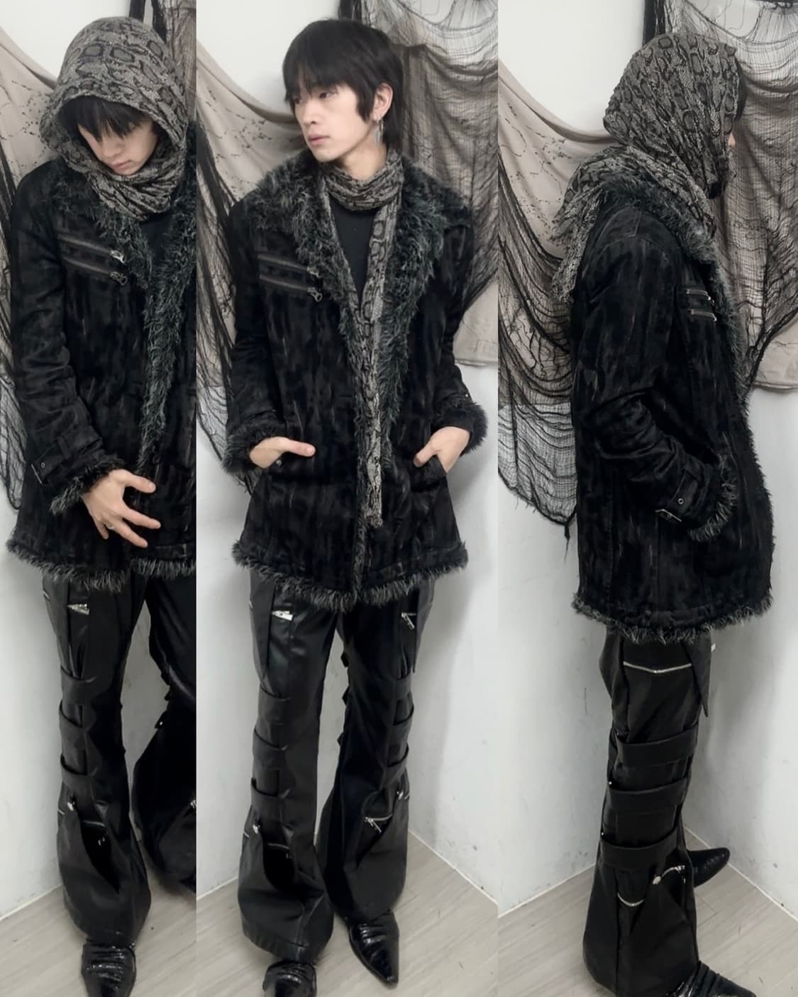 [IN THE ATTIC]2000s VKEI Fur Trimming Wa 상품이미지1
