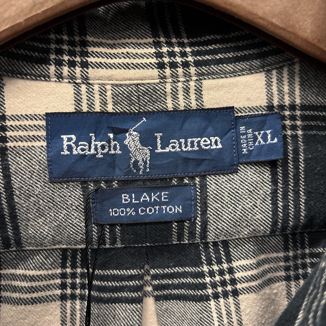 90s 폴로 랄프로렌 블레이크 루즈핏 코튼 플란넬 체크셔츠 N755 상품이미지6