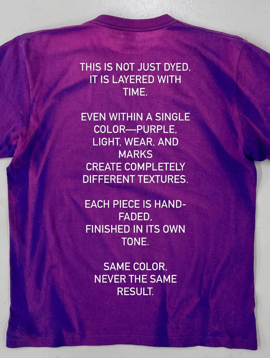 FRADECO HAND FADED PURPLE T-SHIRT 상품이미지7