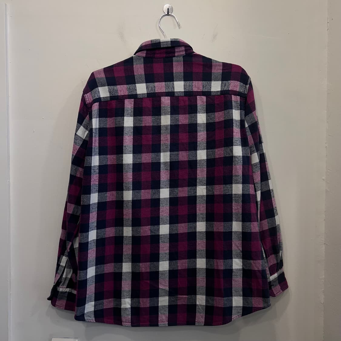 유니클로 x Flannel 오버핏 코튼 체크셔츠 상품이미지5