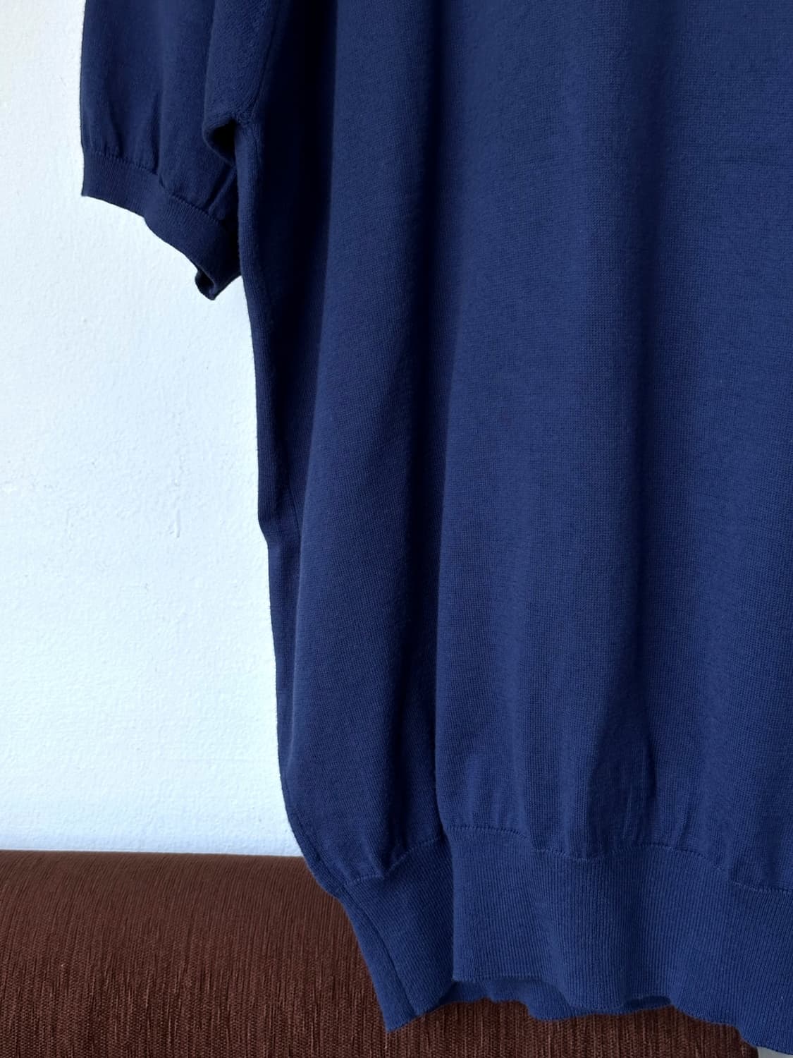 90's Scottish made high gauge knit polo 상품이미지5