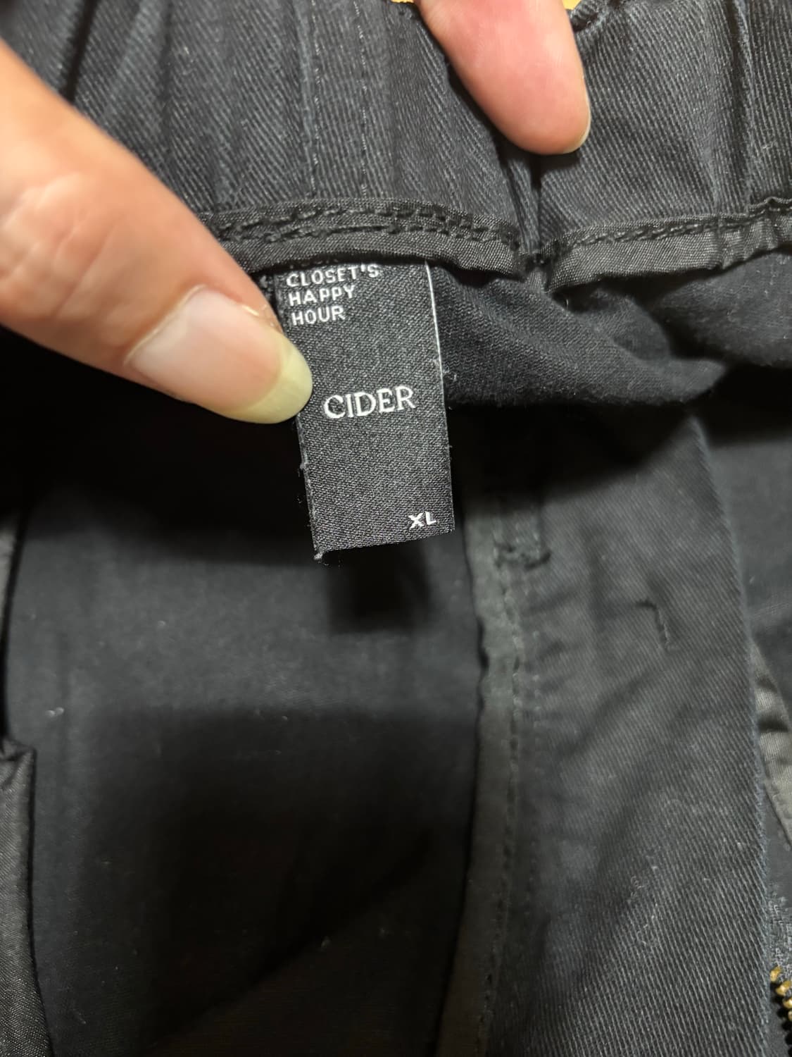 Cider 블랙 카고 바지 상품이미지6