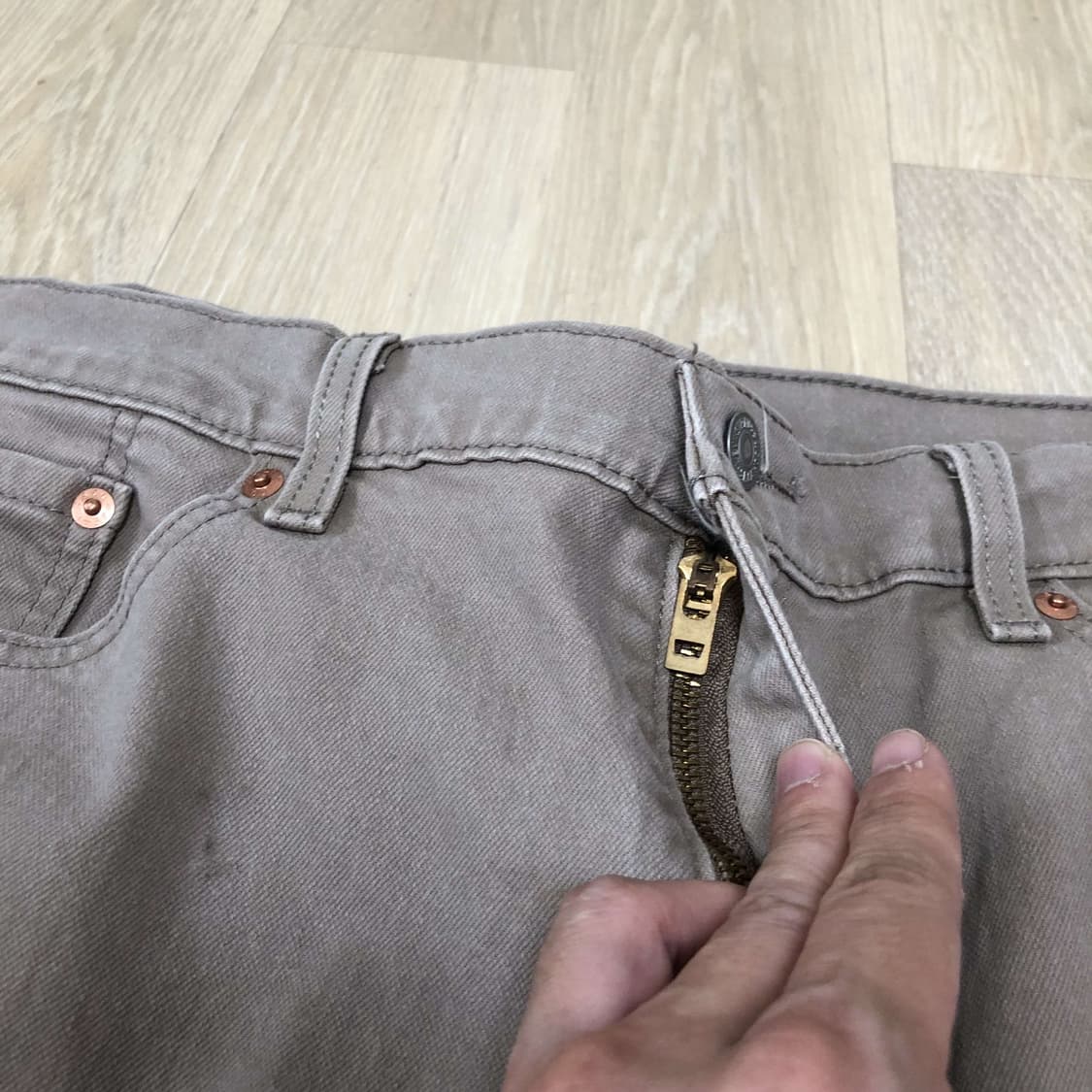 (40) 리바이스 Levi's 505 레귤러핏 올리브 그레이 데님 505 상품이미지8