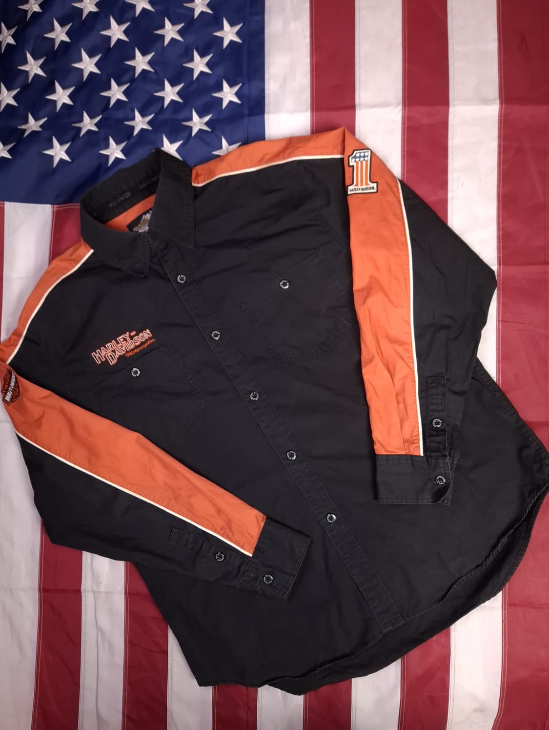 오리지날 할리데이비슨 빅로고 라이더 셔츠 상품이미지3