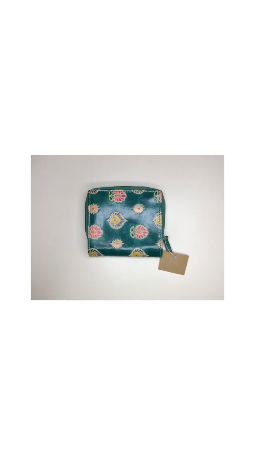 빈티지 에스닉 패턴 청록 지갑  상품이미지6