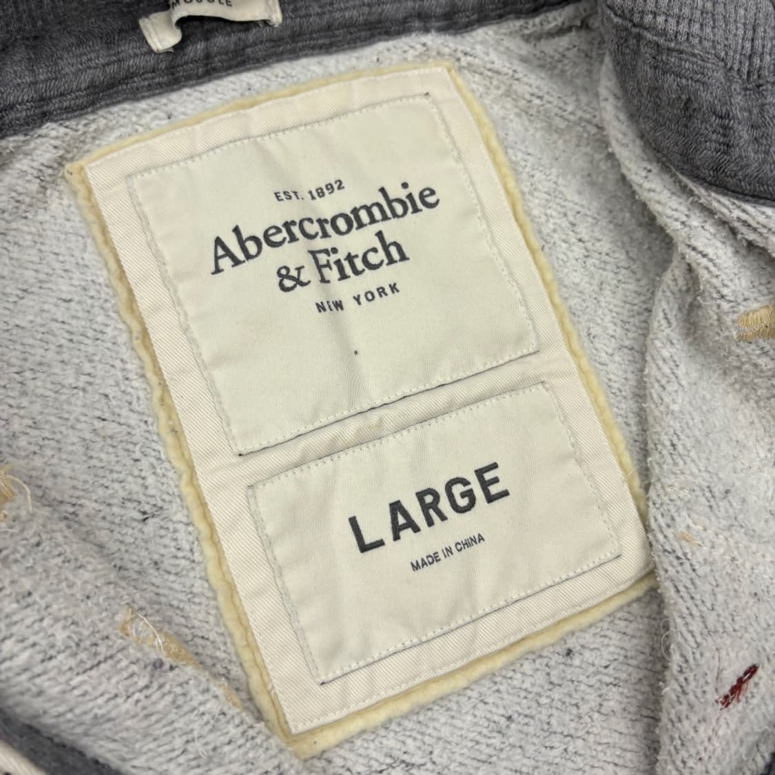 아베크롬비 y2K 그레이 후드집업 L 상품이미지5