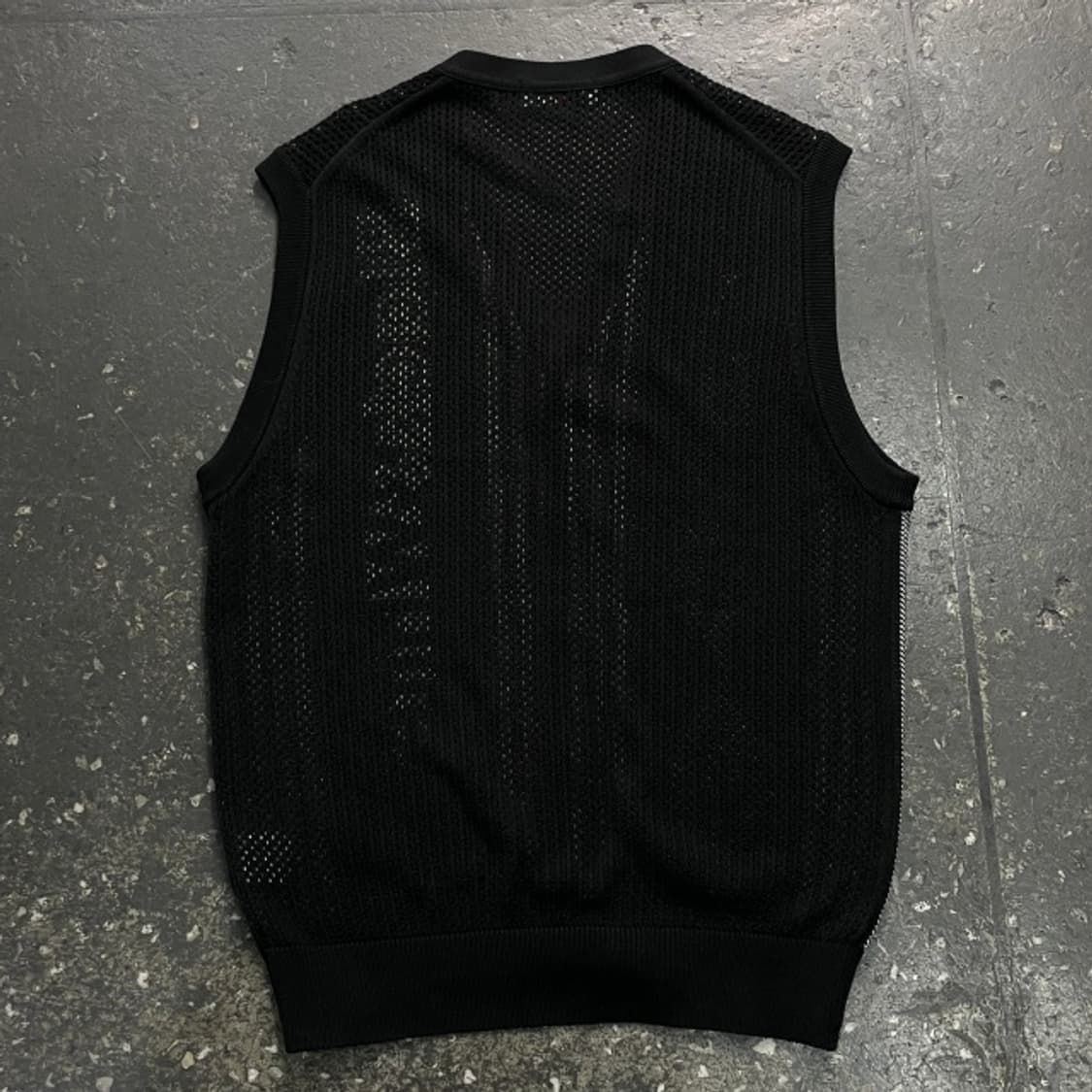 100 블랙앤화이트 니트 조끼 상품이미지5