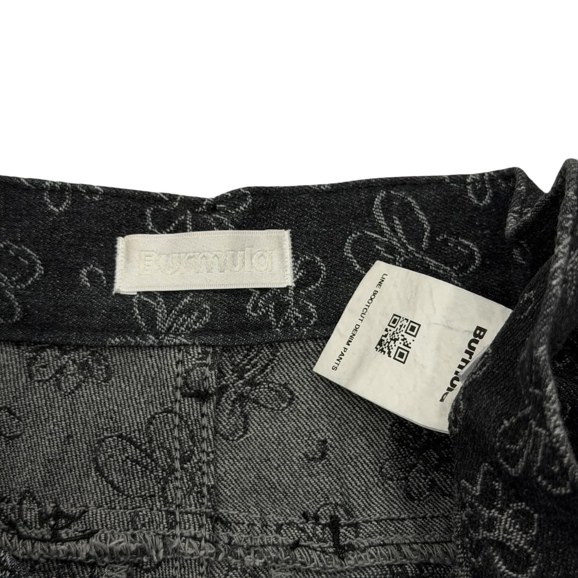 버뮬라 라인 부츠컷 데님팬츠 바지 블랙 M 상품이미지6