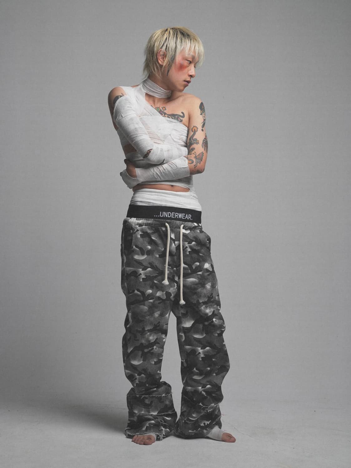 Camouflage Double Waistband Trousers 상품이미지8