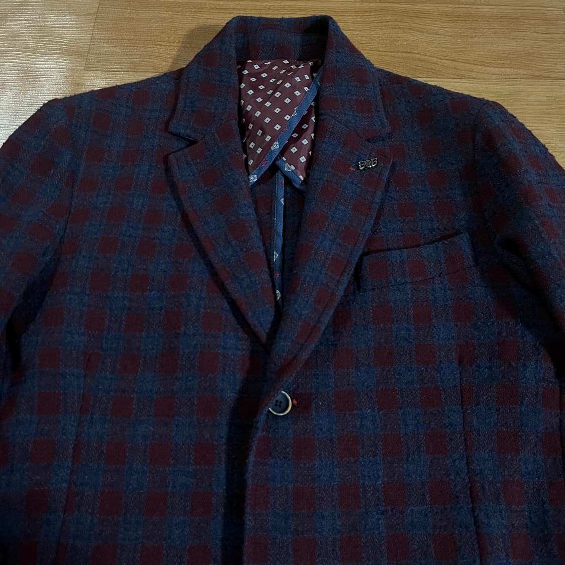 [100] 비오비 체크 울자켓 상품이미지2