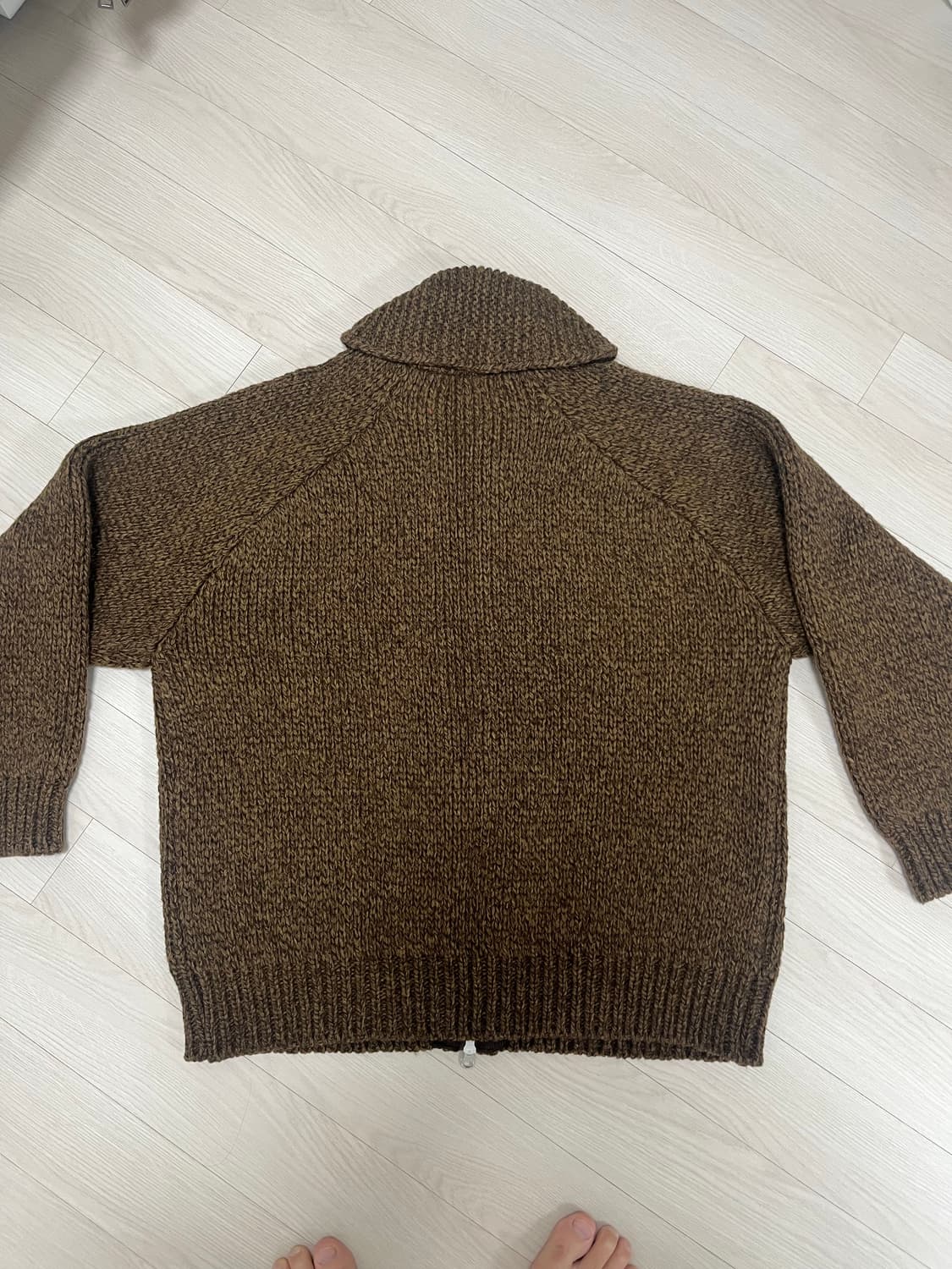 에스피오나지 코위찬 브라운 헤비가디건 L사이즈 상품이미지2