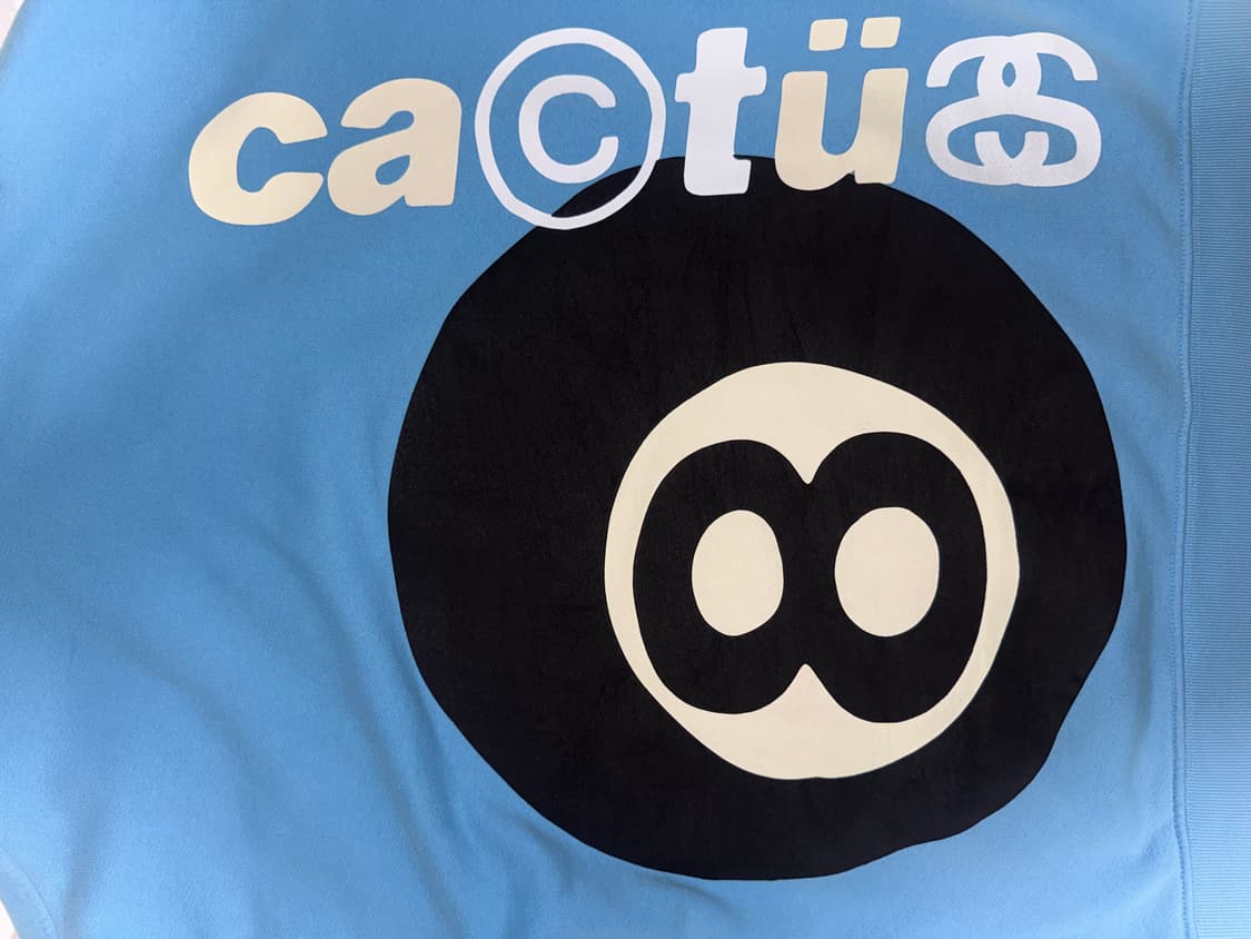 스투시 x CPFM 8볼 피그먼트 다이드 후드 블루 상품이미지2