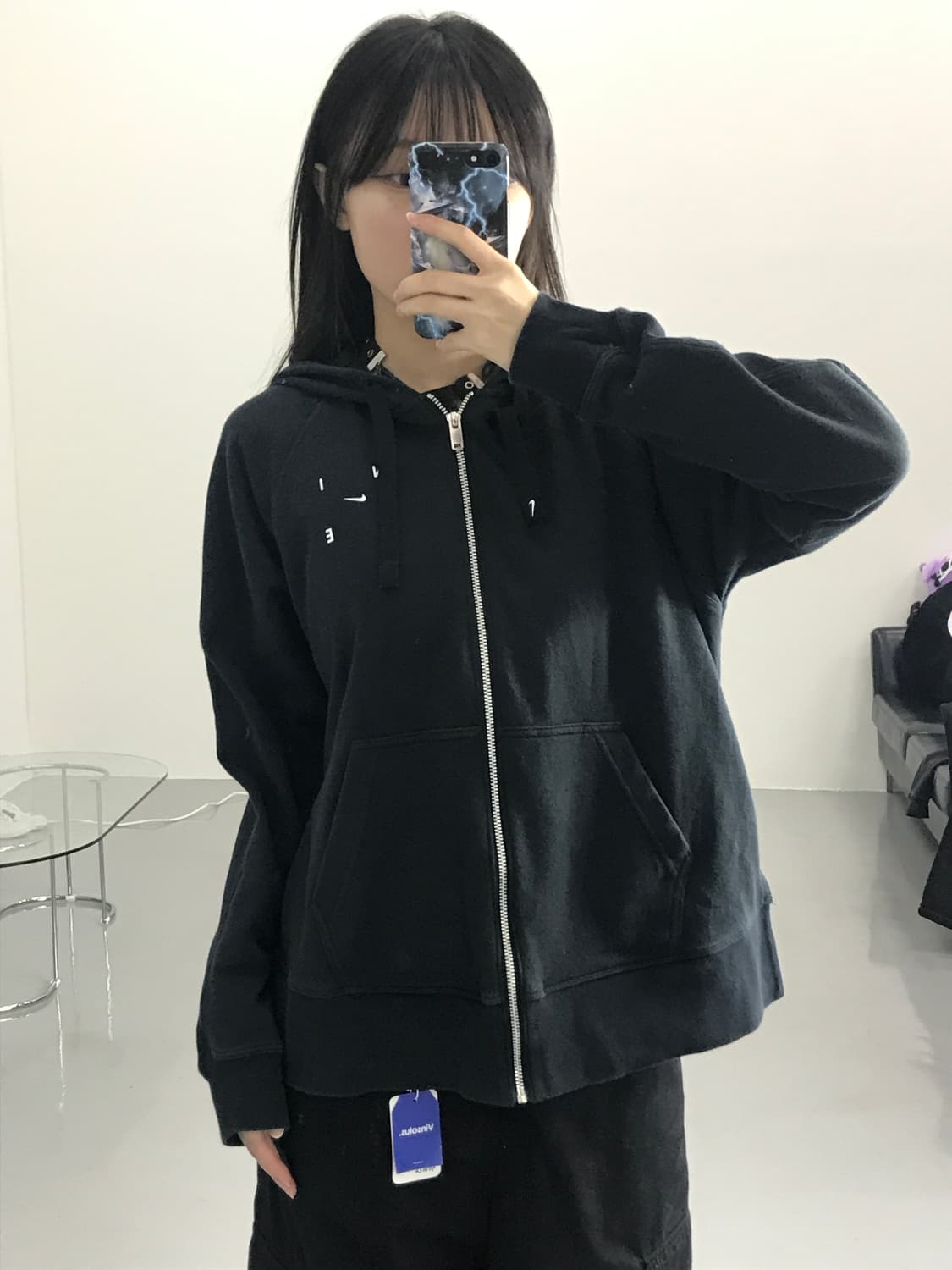 나이키 그래픽 옆트임 후드집업 상품이미지1