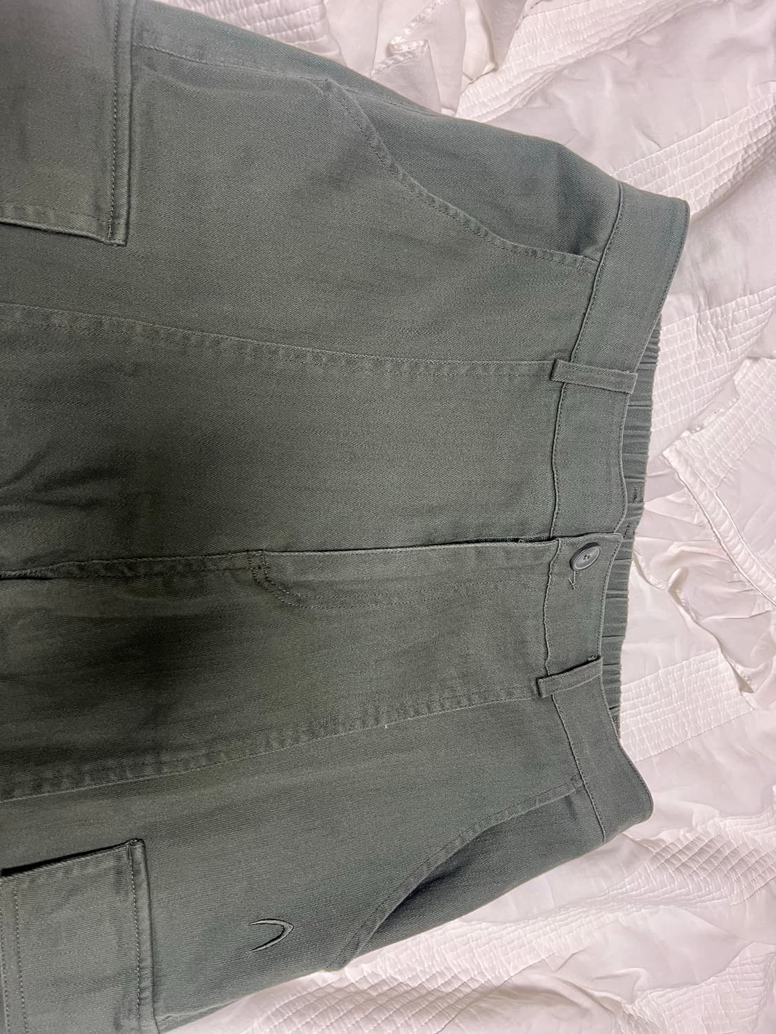 아캄 Washed Semi Wide Cargo Pants 카키 상품이미지4