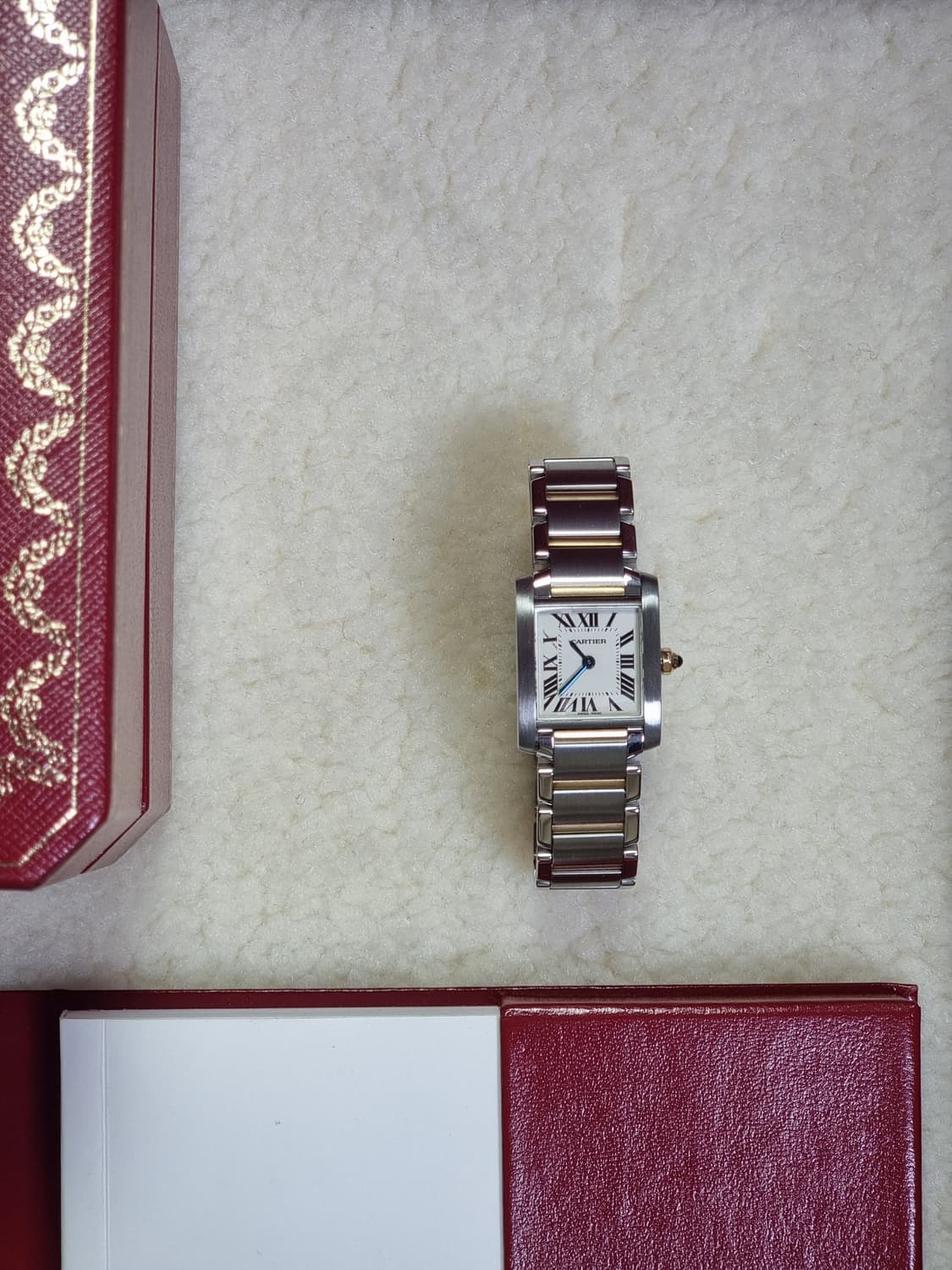 [까르띠에 정품보증서] 탱크 프랑세즈 18K 콤비 S 쿼츠 여성시계 07 상품이미지5