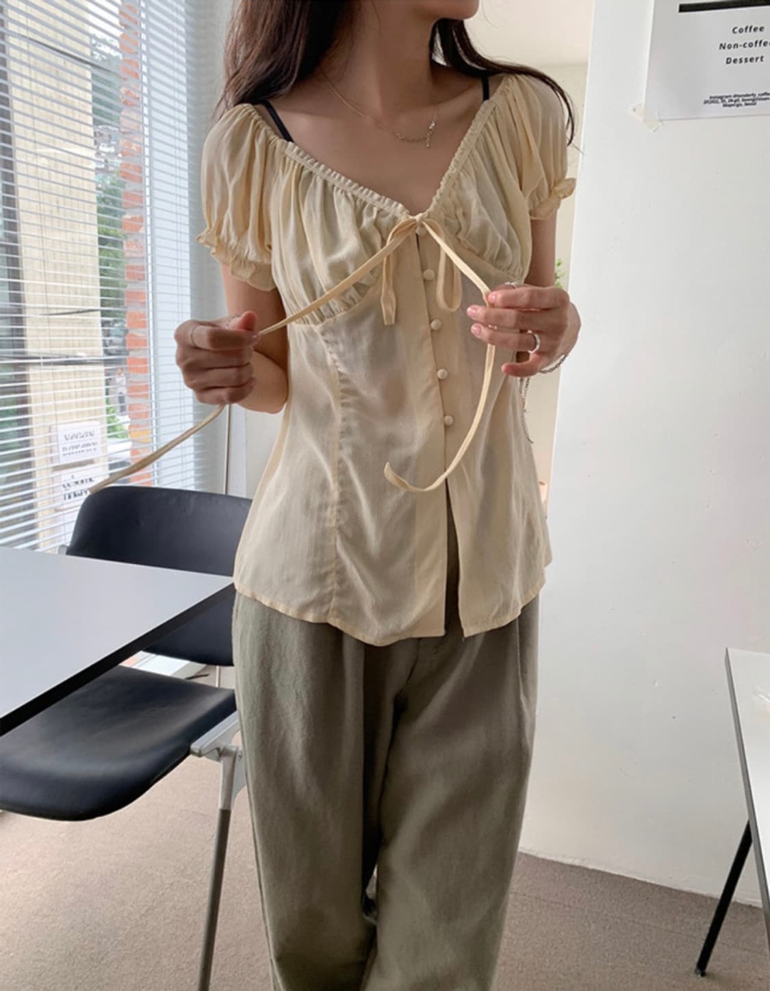 레이스 빈티지 블라우스 상품이미지2