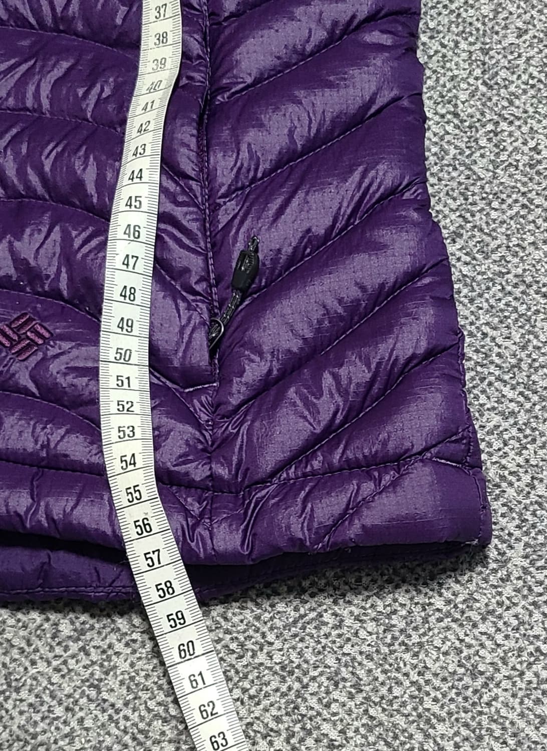 콜롬비아 여성 경량 구스다운 패딩 여성 S 90퍼플  정사이즈 상품이미지5