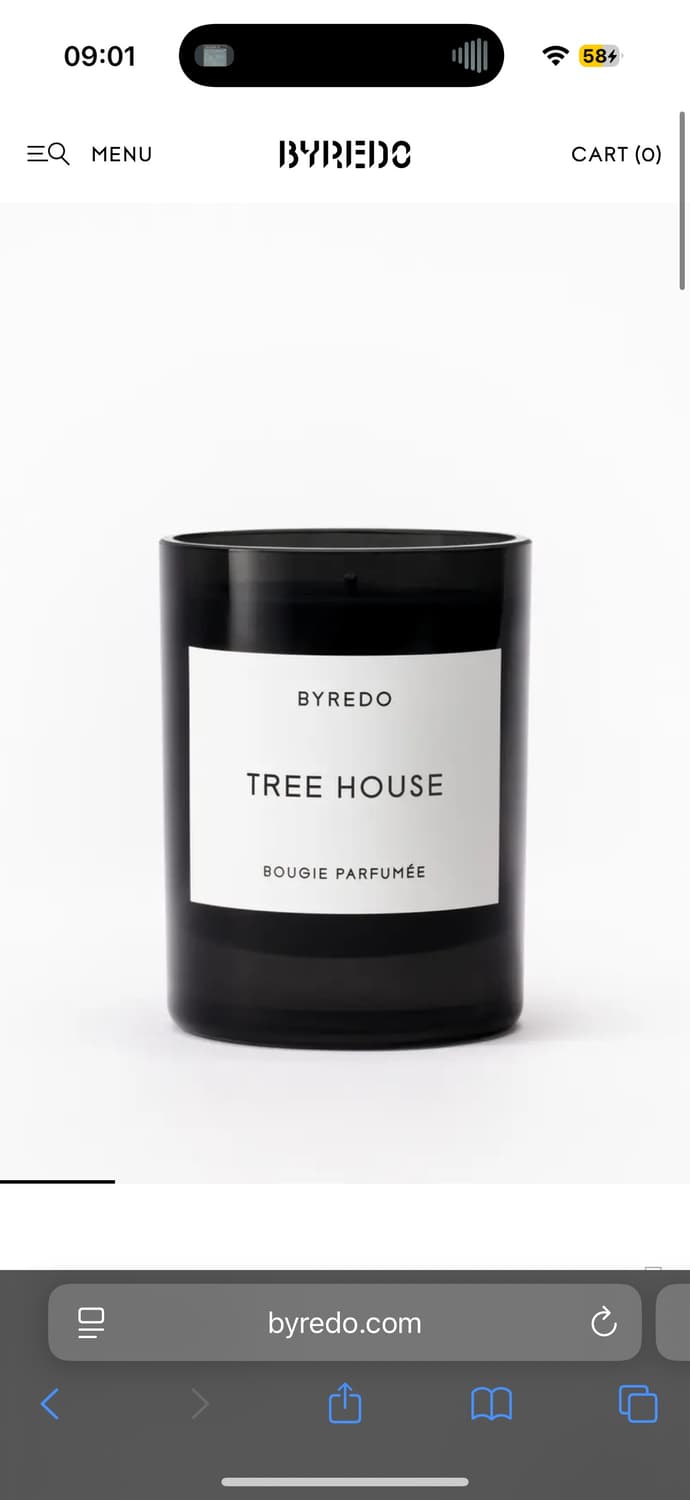 (새상품)바이래도 프래그런스 캔들 트리하우스 240g 상품이미지1