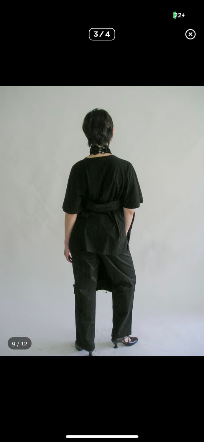 에옹쓰 에이프런 블랙 상품이미지3