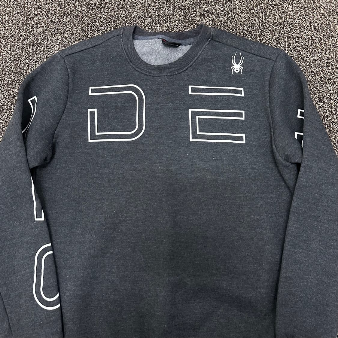 스파이더 여성 기모 맨투맨 그레이 M 상품이미지2