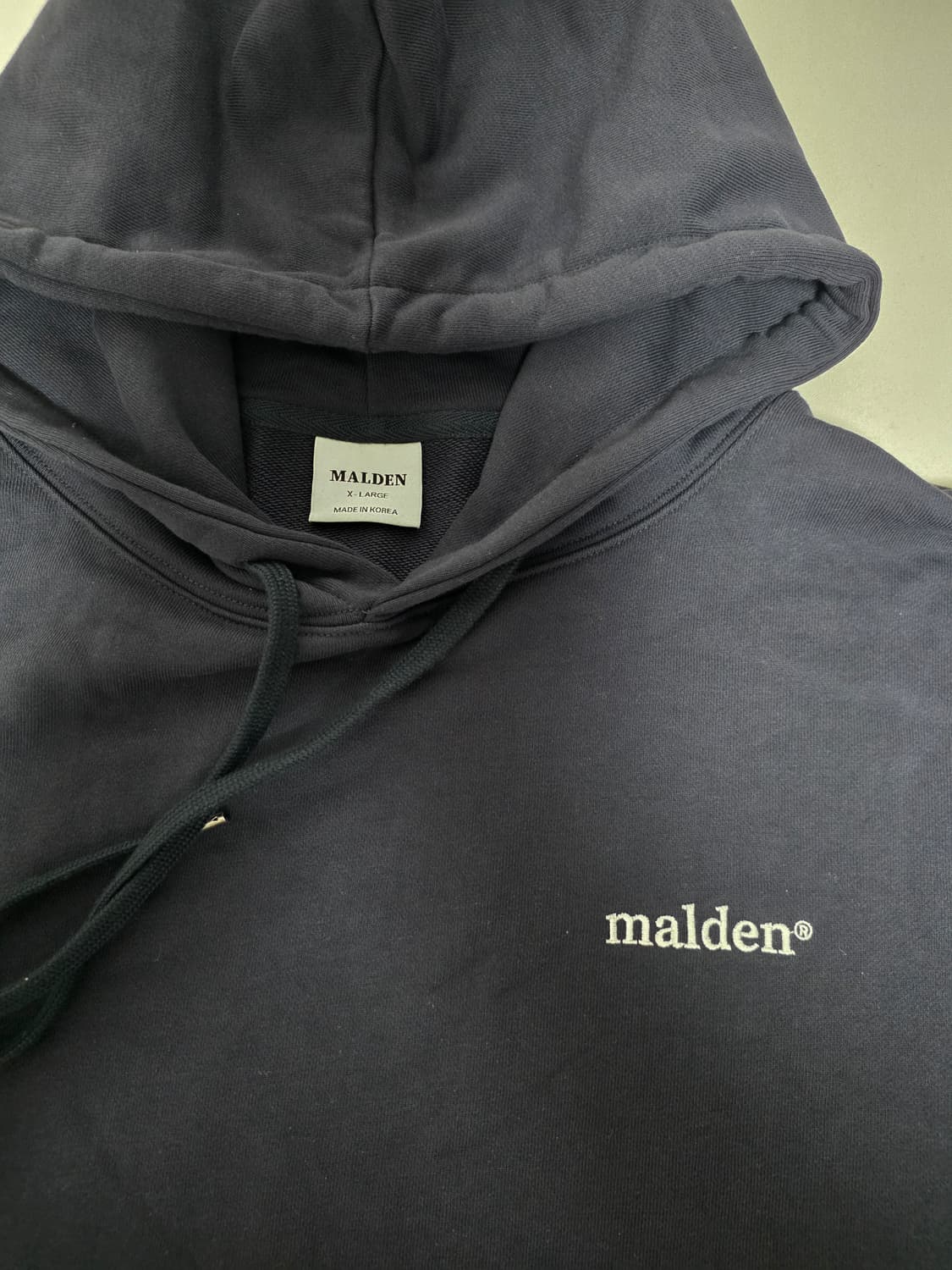 (미사용) 몰든 후드티 XL ,가단 69, 뒷면 접어둔 곳 탈색 상품이미지5